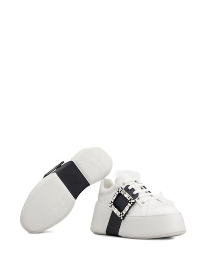 VIV SKATE HIGH STRASS LEATHER SNEAKERS