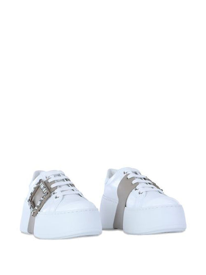 VIV SKATE HIGH STRASS LEATHER SNEAKERS