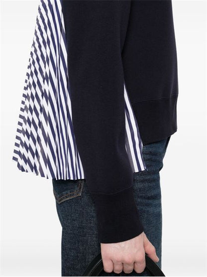 COTTON AND NYLON CREWNECK SWEATER
