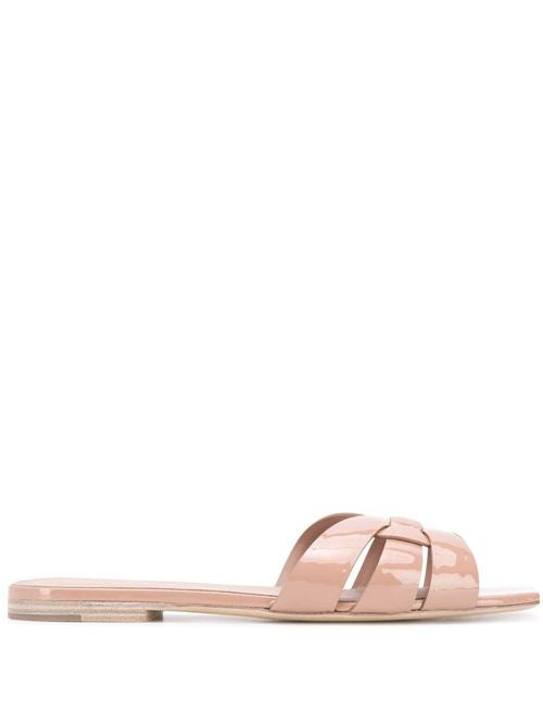 TRIBUTE LEATHER FLAT SANDALS