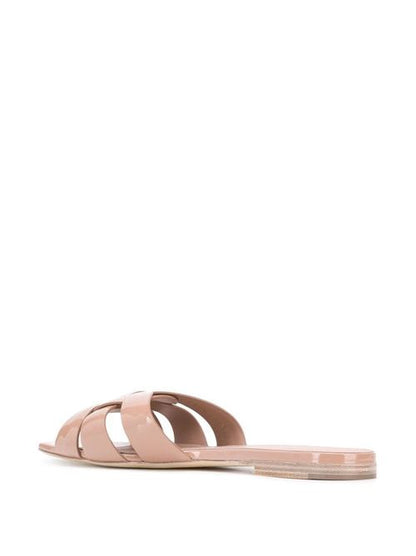 TRIBUTE LEATHER FLAT SANDALS