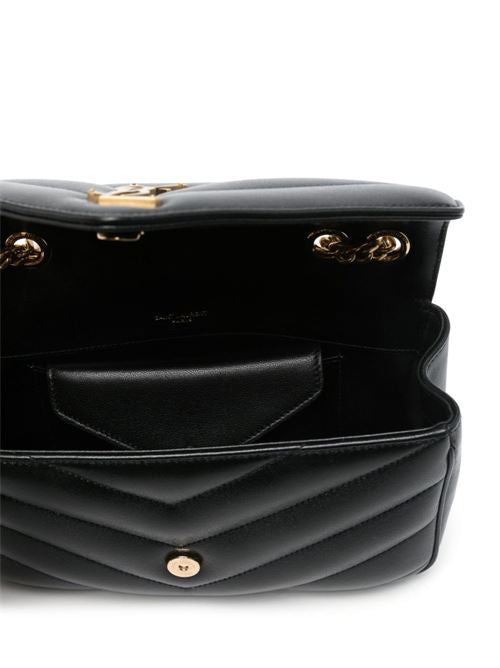 LOULOU SMALL LEATHER SHOULDER BAG
