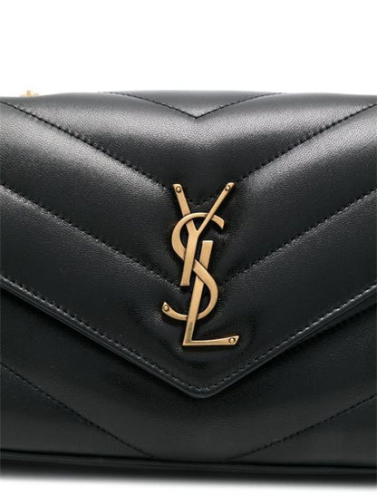 LOULOU SMALL LEATHER SHOULDER BAG