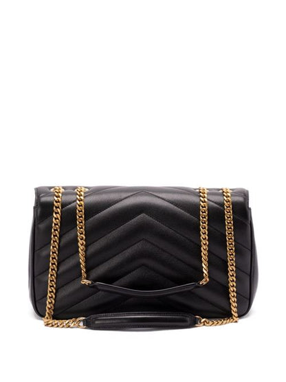 LOULOU MEDIUM LEATHER SHOULDER BAG