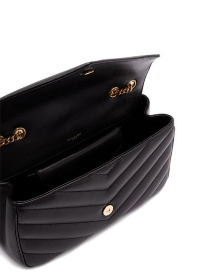 LOULOU MEDIUM LEATHER SHOULDER BAG