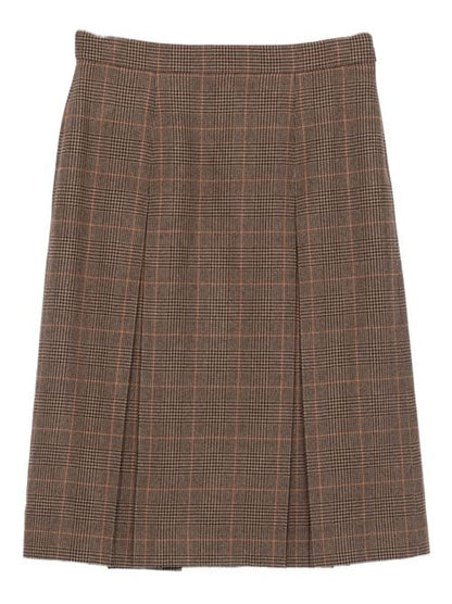 WOOL CASHMERE MIDI SKIRT