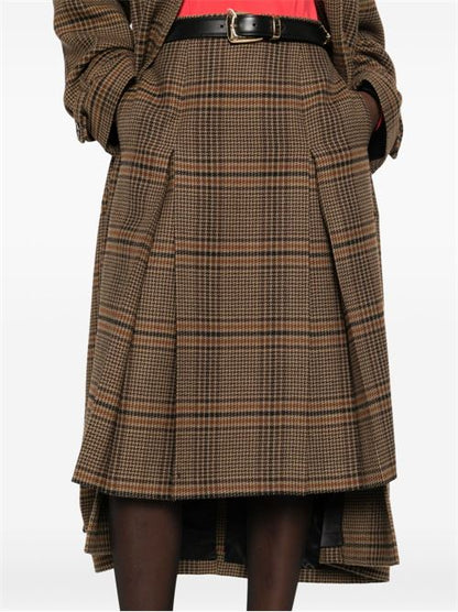 WOOL CASHMERE MIDI SKIRT