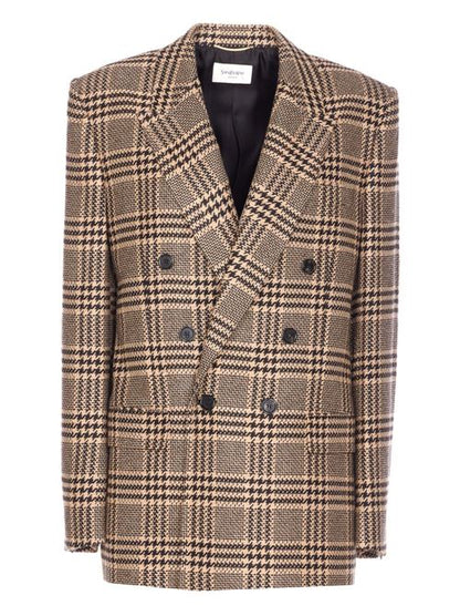CASHMERE AND SILK DOUBLE-BREASTED JACKET