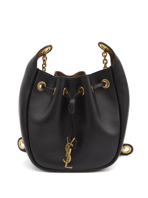 SUPPLE LEATHER BUCKET BAG