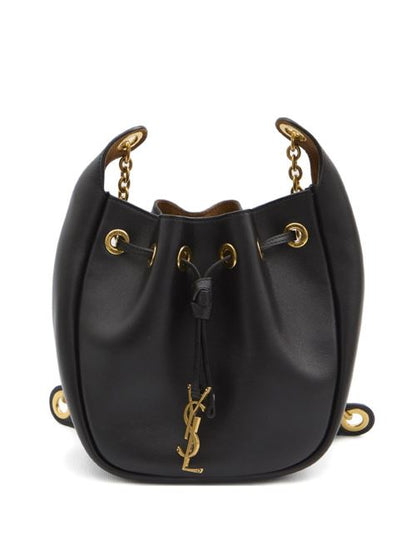 SUPPLE LEATHER BUCKET BAG