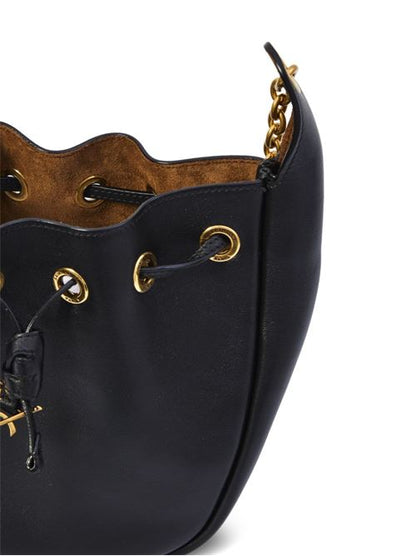 SUPPLE LEATHER BUCKET BAG