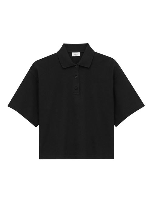 OVERSIZED COTTON POLO SHIRT
