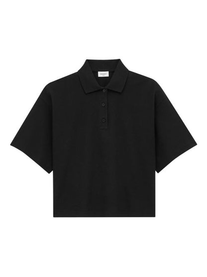OVERSIZED COTTON POLO SHIRT
