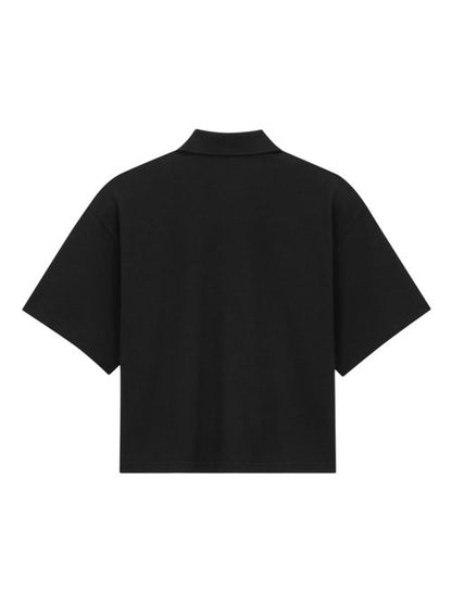 OVERSIZED COTTON POLO SHIRT