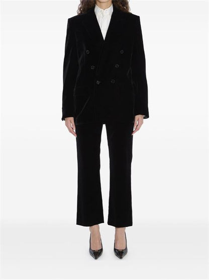 VELVET DOULBE-BREASTED JACKET
