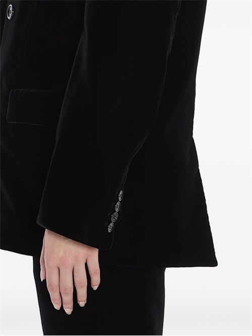 VELVET DOULBE-BREASTED JACKET