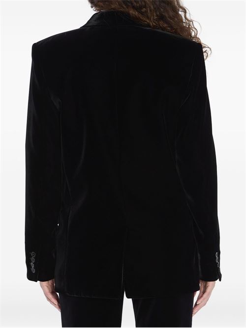 VELVET DOULBE-BREASTED JACKET