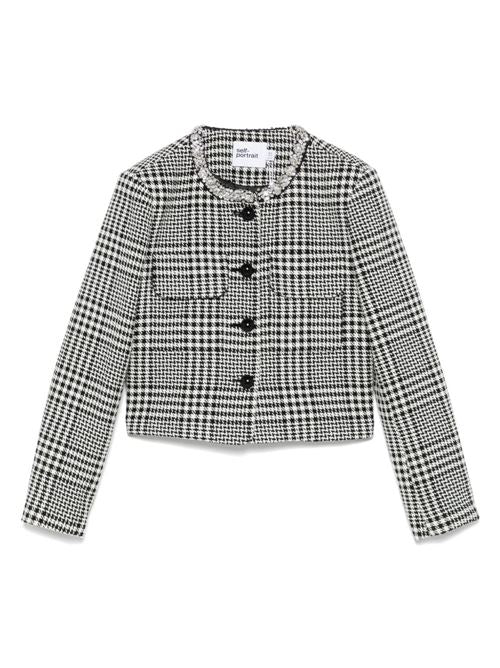 WOOL BLEND CHECKED JACKET
