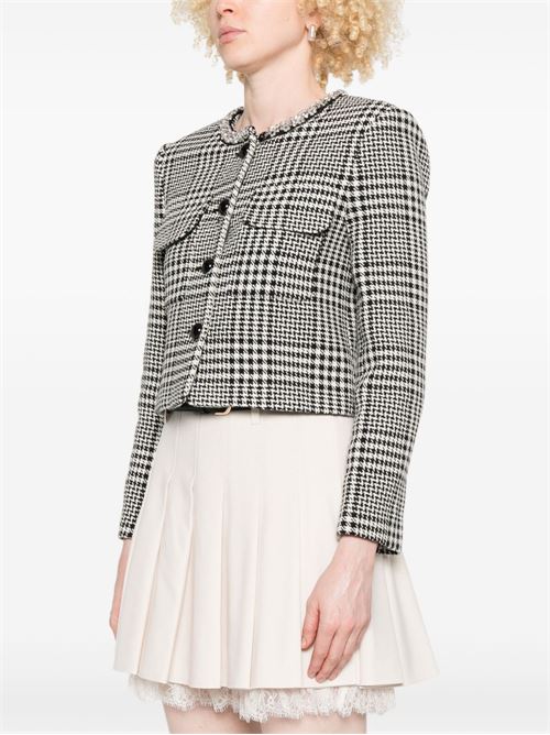 WOOL BLEND CHECKED JACKET