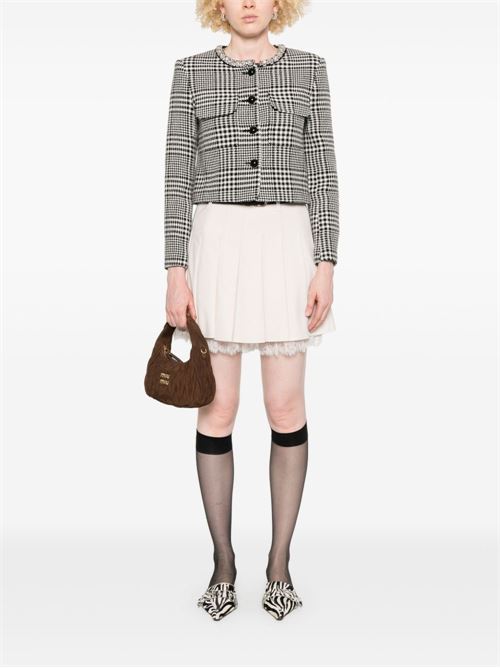 WOOL BLEND CHECKED JACKET