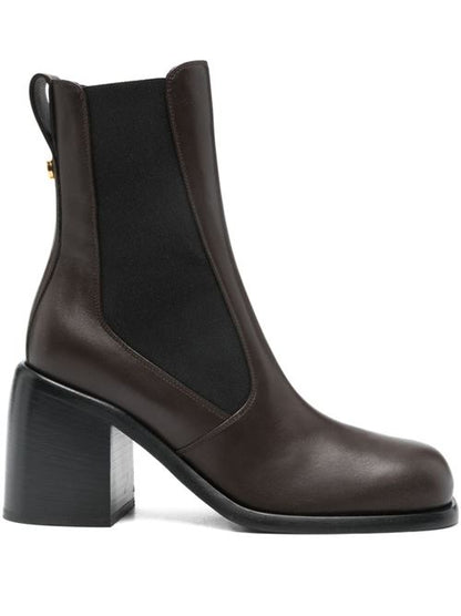 LEATHER HEEL BOOTS