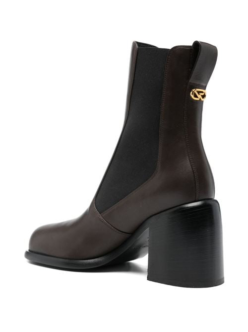 LEATHER HEEL BOOTS