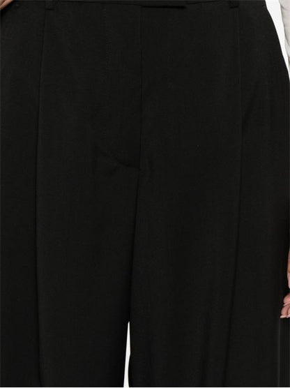 WOOL WIDE-LEG TROUSERS