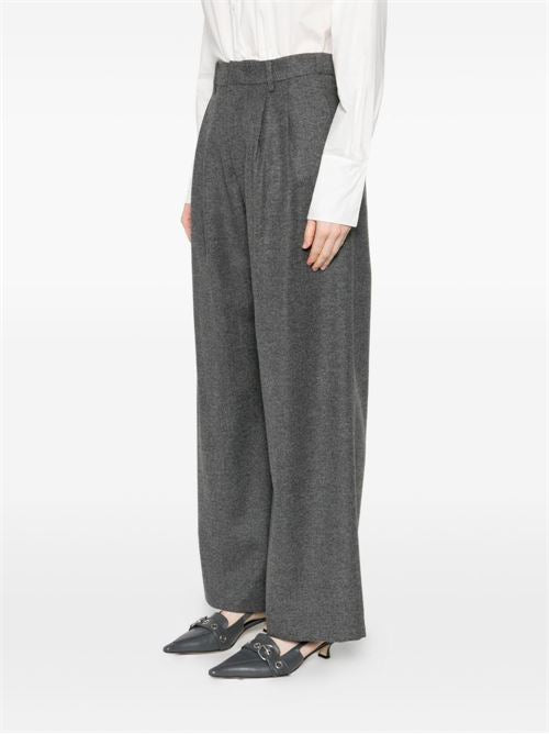COTTON BLEND TROUSERS