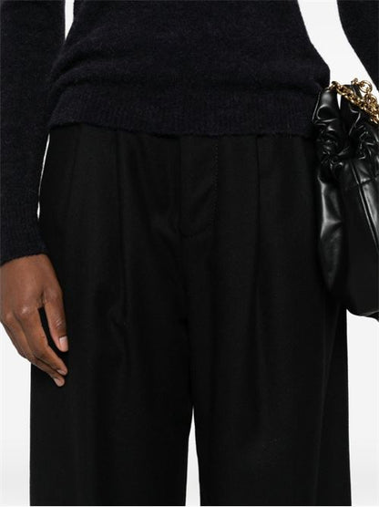 COTTON BLEND TROUSERS