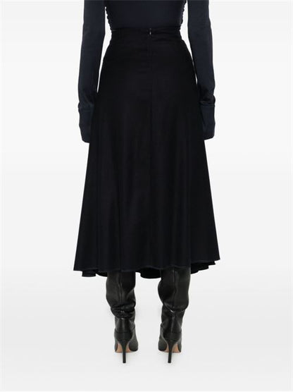 COTTON MIDI SKIRT
