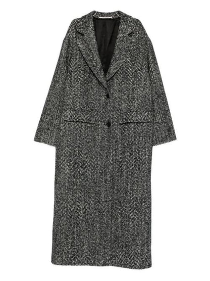 WOOL BLEND SINGLE-BREASTED COAT