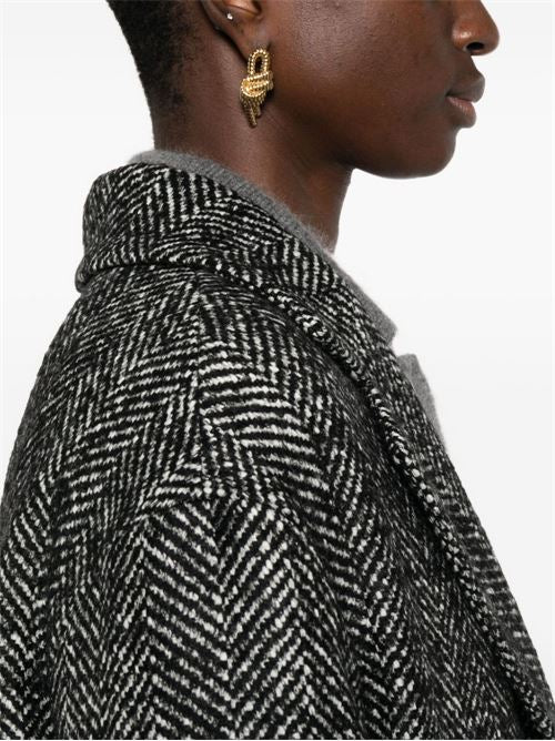 WOOL BLEND SINGLE-BREASTED COAT