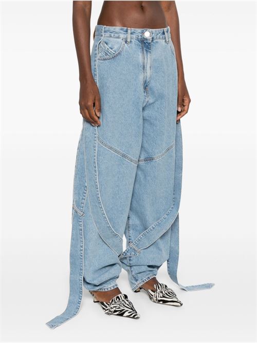 WIDE-LEG DENIM JEANS