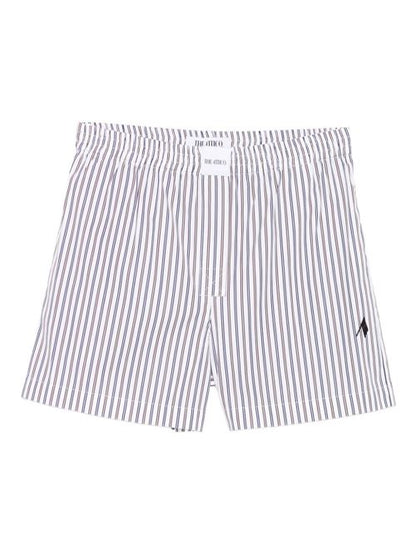 STRIPED COTTON SHORTS