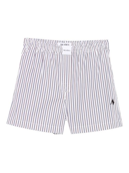 STRIPED COTTON SHORTS