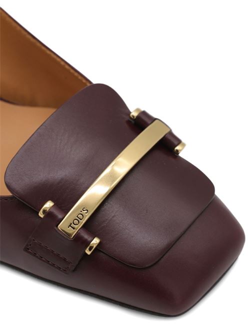 LEATHER SLINGBACK PUMPS