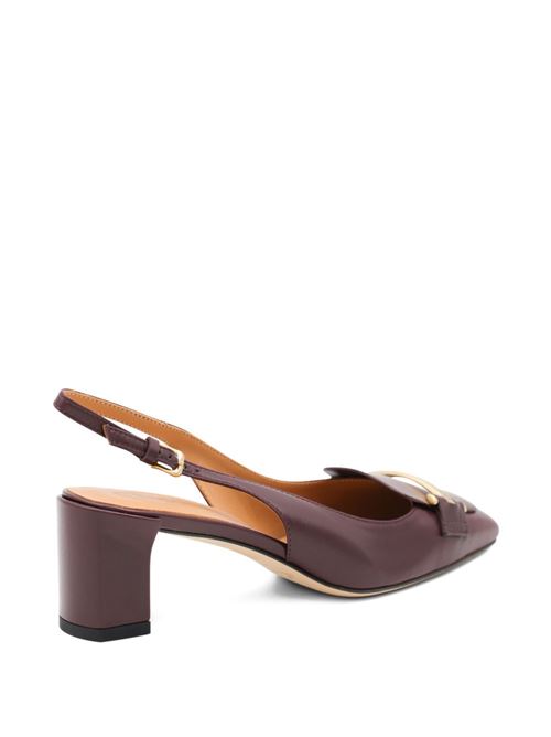 LEATHER SLINGBACK PUMPS
