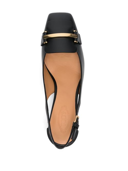LEATHER SLINGBACK PUMPS
