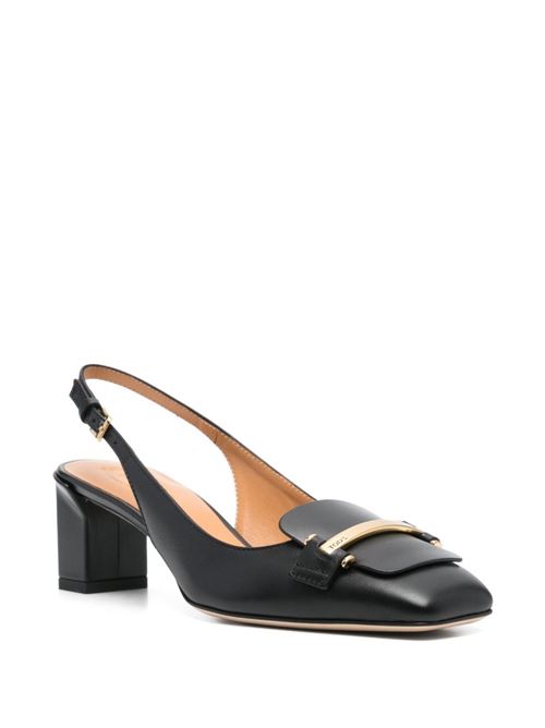 LEATHER SLINGBACK PUMPS