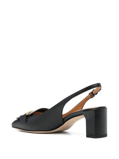 LEATHER SLINGBACK PUMPS
