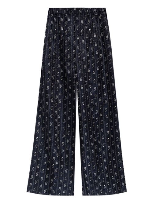 JACQUARD SILK TROUSERS