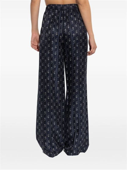 JACQUARD SILK TROUSERS