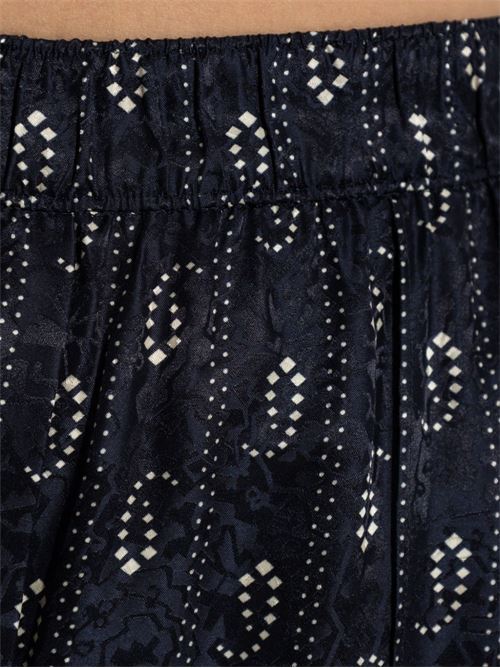 JACQUARD SILK TROUSERS