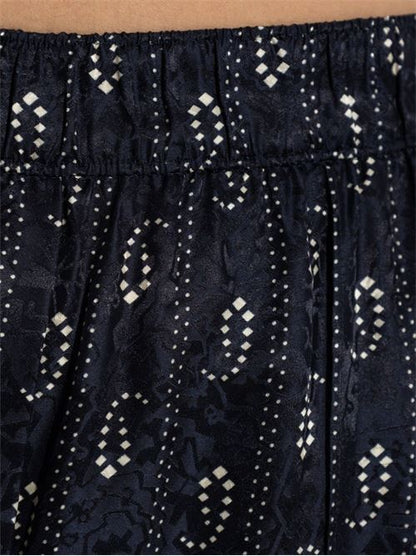 JACQUARD SILK TROUSERS
