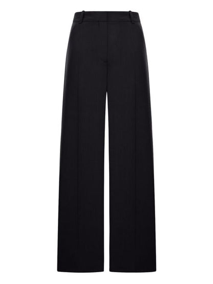 WOOL BLEND FLUID TROUSERS
