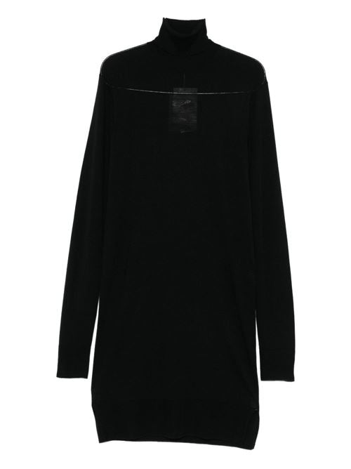 WOOL TURTLE-NECK MIDI DRESS