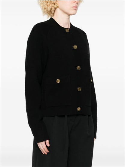 CASHMERE AND WOOL CARDIGAN