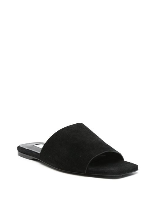 VELVET FLAT SANDALS