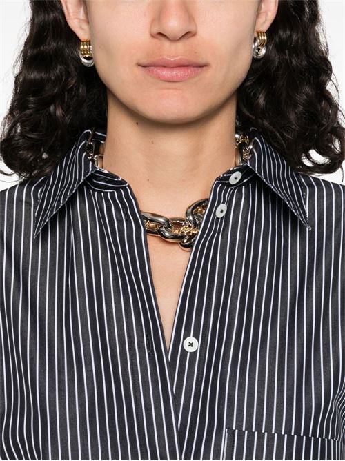 STRIPED COTTON SHIRTDRESS