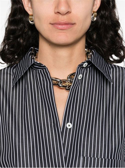 STRIPED COTTON SHIRTDRESS